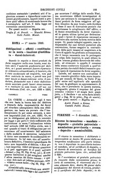 Annali della giurisprudenza italiana raccolta generale delle decisioni delle Corti di cassazione e d'appello in materia civile, criminale, commerciale, di diritto pubblico e amministrativo, e di procedura civile e penale