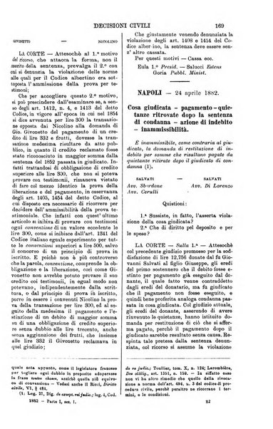 Annali della giurisprudenza italiana raccolta generale delle decisioni delle Corti di cassazione e d'appello in materia civile, criminale, commerciale, di diritto pubblico e amministrativo, e di procedura civile e penale