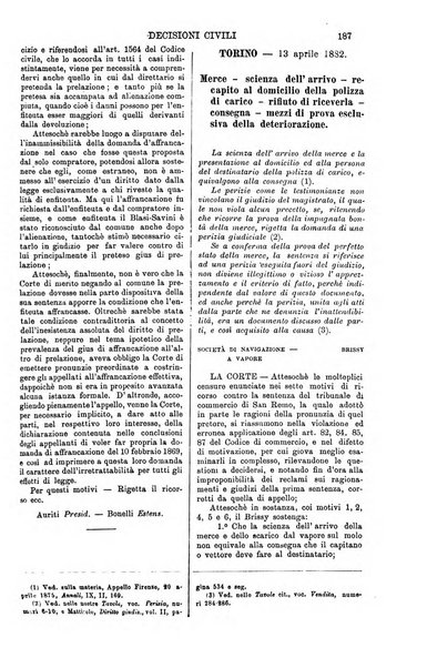 Annali della giurisprudenza italiana raccolta generale delle decisioni delle Corti di cassazione e d'appello in materia civile, criminale, commerciale, di diritto pubblico e amministrativo, e di procedura civile e penale