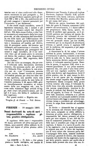 Annali della giurisprudenza italiana raccolta generale delle decisioni delle Corti di cassazione e d'appello in materia civile, criminale, commerciale, di diritto pubblico e amministrativo, e di procedura civile e penale