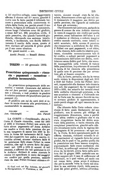 Annali della giurisprudenza italiana raccolta generale delle decisioni delle Corti di cassazione e d'appello in materia civile, criminale, commerciale, di diritto pubblico e amministrativo, e di procedura civile e penale