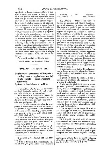 Annali della giurisprudenza italiana raccolta generale delle decisioni delle Corti di cassazione e d'appello in materia civile, criminale, commerciale, di diritto pubblico e amministrativo, e di procedura civile e penale