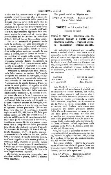 Annali della giurisprudenza italiana raccolta generale delle decisioni delle Corti di cassazione e d'appello in materia civile, criminale, commerciale, di diritto pubblico e amministrativo, e di procedura civile e penale