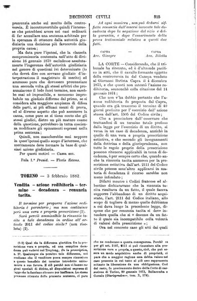 Annali della giurisprudenza italiana raccolta generale delle decisioni delle Corti di cassazione e d'appello in materia civile, criminale, commerciale, di diritto pubblico e amministrativo, e di procedura civile e penale