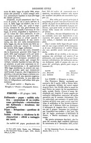 Annali della giurisprudenza italiana raccolta generale delle decisioni delle Corti di cassazione e d'appello in materia civile, criminale, commerciale, di diritto pubblico e amministrativo, e di procedura civile e penale