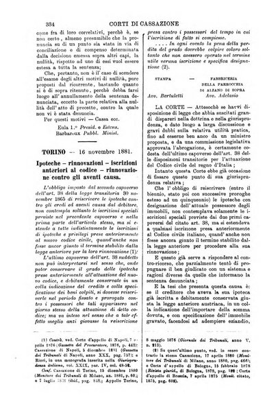 Annali della giurisprudenza italiana raccolta generale delle decisioni delle Corti di cassazione e d'appello in materia civile, criminale, commerciale, di diritto pubblico e amministrativo, e di procedura civile e penale