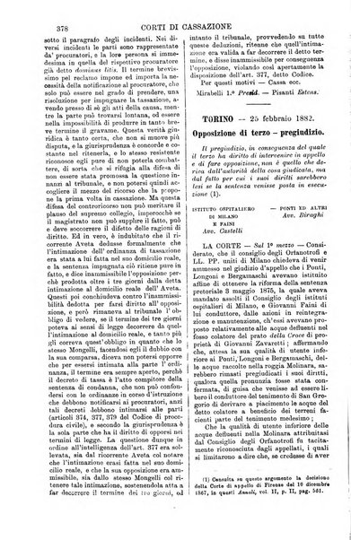 Annali della giurisprudenza italiana raccolta generale delle decisioni delle Corti di cassazione e d'appello in materia civile, criminale, commerciale, di diritto pubblico e amministrativo, e di procedura civile e penale