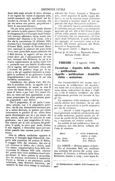 Annali della giurisprudenza italiana raccolta generale delle decisioni delle Corti di cassazione e d'appello in materia civile, criminale, commerciale, di diritto pubblico e amministrativo, e di procedura civile e penale