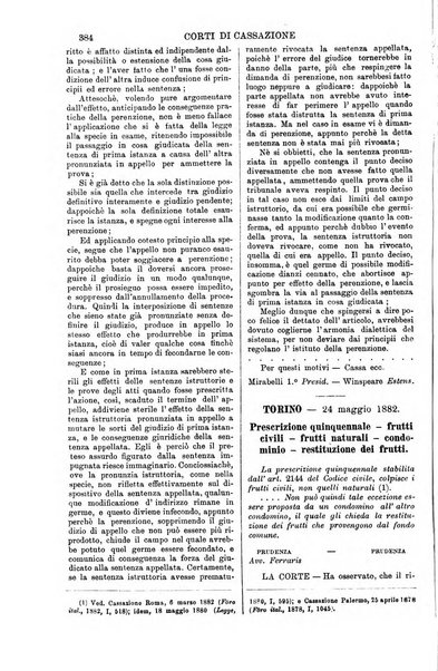 Annali della giurisprudenza italiana raccolta generale delle decisioni delle Corti di cassazione e d'appello in materia civile, criminale, commerciale, di diritto pubblico e amministrativo, e di procedura civile e penale