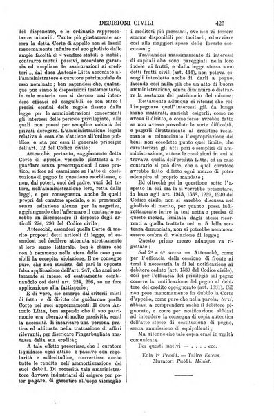 Annali della giurisprudenza italiana raccolta generale delle decisioni delle Corti di cassazione e d'appello in materia civile, criminale, commerciale, di diritto pubblico e amministrativo, e di procedura civile e penale