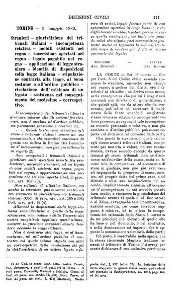 Annali della giurisprudenza italiana raccolta generale delle decisioni delle Corti di cassazione e d'appello in materia civile, criminale, commerciale, di diritto pubblico e amministrativo, e di procedura civile e penale