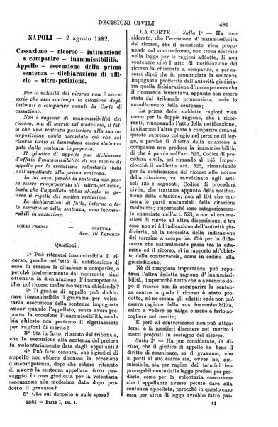 Annali della giurisprudenza italiana raccolta generale delle decisioni delle Corti di cassazione e d'appello in materia civile, criminale, commerciale, di diritto pubblico e amministrativo, e di procedura civile e penale