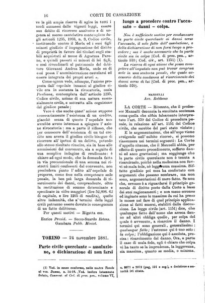 Annali della giurisprudenza italiana raccolta generale delle decisioni delle Corti di cassazione e d'appello in materia civile, criminale, commerciale, di diritto pubblico e amministrativo, e di procedura civile e penale