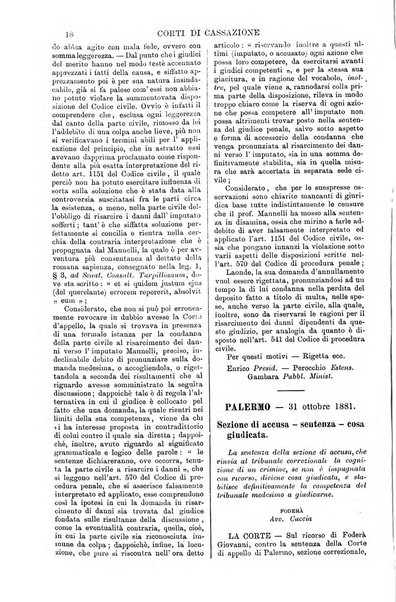 Annali della giurisprudenza italiana raccolta generale delle decisioni delle Corti di cassazione e d'appello in materia civile, criminale, commerciale, di diritto pubblico e amministrativo, e di procedura civile e penale