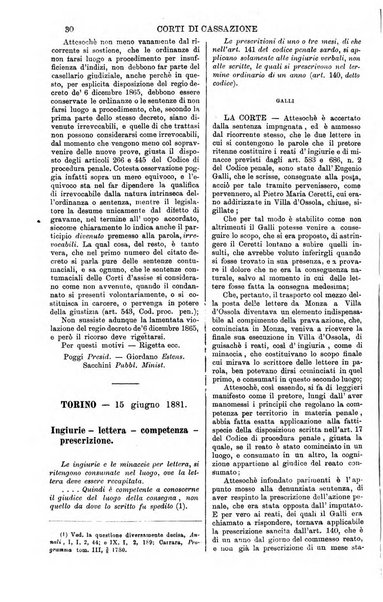 Annali della giurisprudenza italiana raccolta generale delle decisioni delle Corti di cassazione e d'appello in materia civile, criminale, commerciale, di diritto pubblico e amministrativo, e di procedura civile e penale