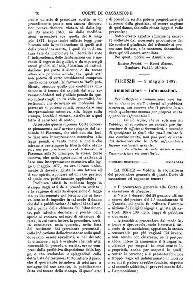 Annali della giurisprudenza italiana raccolta generale delle decisioni delle Corti di cassazione e d'appello in materia civile, criminale, commerciale, di diritto pubblico e amministrativo, e di procedura civile e penale