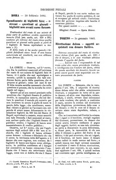 Annali della giurisprudenza italiana raccolta generale delle decisioni delle Corti di cassazione e d'appello in materia civile, criminale, commerciale, di diritto pubblico e amministrativo, e di procedura civile e penale