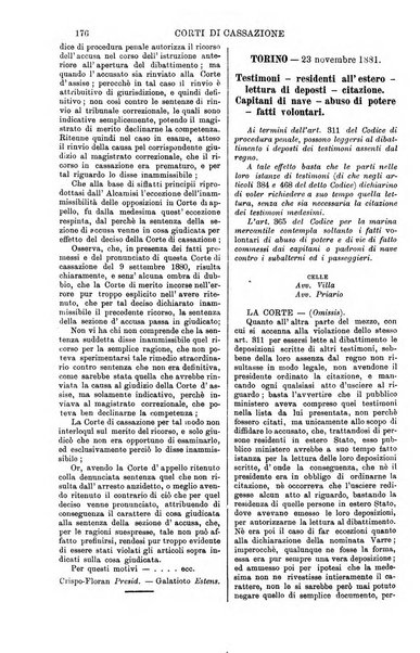 Annali della giurisprudenza italiana raccolta generale delle decisioni delle Corti di cassazione e d'appello in materia civile, criminale, commerciale, di diritto pubblico e amministrativo, e di procedura civile e penale