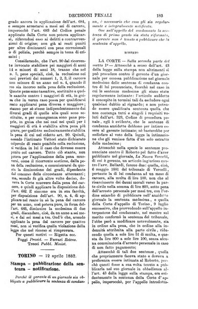 Annali della giurisprudenza italiana raccolta generale delle decisioni delle Corti di cassazione e d'appello in materia civile, criminale, commerciale, di diritto pubblico e amministrativo, e di procedura civile e penale