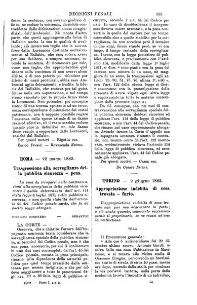 Annali della giurisprudenza italiana raccolta generale delle decisioni delle Corti di cassazione e d'appello in materia civile, criminale, commerciale, di diritto pubblico e amministrativo, e di procedura civile e penale