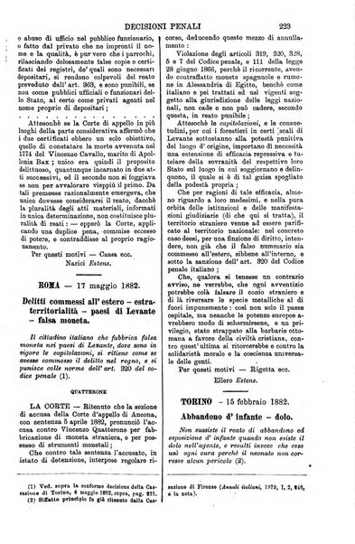 Annali della giurisprudenza italiana raccolta generale delle decisioni delle Corti di cassazione e d'appello in materia civile, criminale, commerciale, di diritto pubblico e amministrativo, e di procedura civile e penale