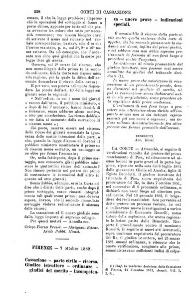 Annali della giurisprudenza italiana raccolta generale delle decisioni delle Corti di cassazione e d'appello in materia civile, criminale, commerciale, di diritto pubblico e amministrativo, e di procedura civile e penale