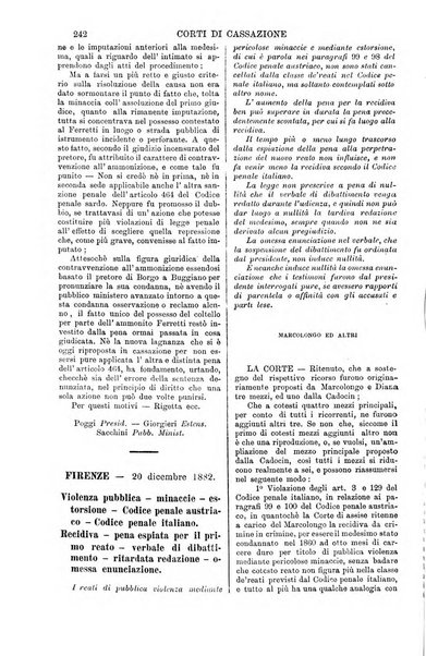 Annali della giurisprudenza italiana raccolta generale delle decisioni delle Corti di cassazione e d'appello in materia civile, criminale, commerciale, di diritto pubblico e amministrativo, e di procedura civile e penale