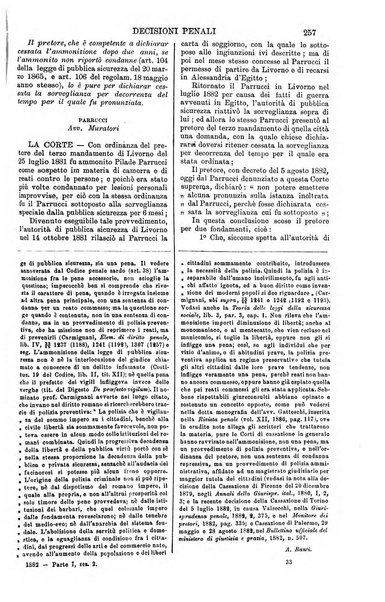 Annali della giurisprudenza italiana raccolta generale delle decisioni delle Corti di cassazione e d'appello in materia civile, criminale, commerciale, di diritto pubblico e amministrativo, e di procedura civile e penale