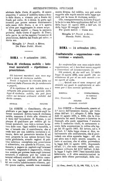 Annali della giurisprudenza italiana raccolta generale delle decisioni delle Corti di cassazione e d'appello in materia civile, criminale, commerciale, di diritto pubblico e amministrativo, e di procedura civile e penale