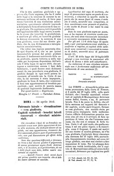 Annali della giurisprudenza italiana raccolta generale delle decisioni delle Corti di cassazione e d'appello in materia civile, criminale, commerciale, di diritto pubblico e amministrativo, e di procedura civile e penale