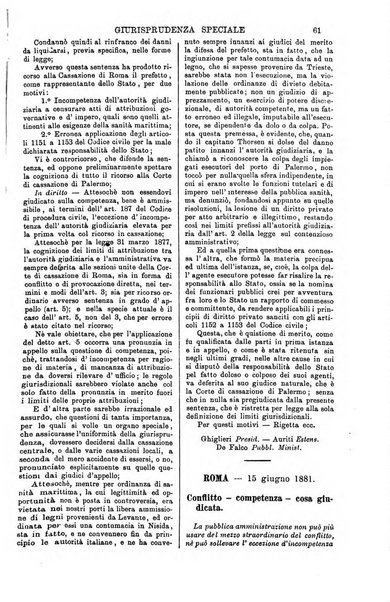 Annali della giurisprudenza italiana raccolta generale delle decisioni delle Corti di cassazione e d'appello in materia civile, criminale, commerciale, di diritto pubblico e amministrativo, e di procedura civile e penale