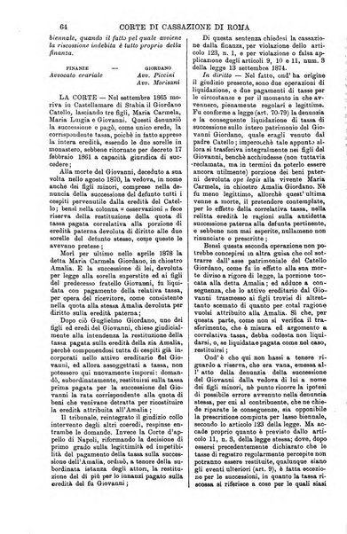 Annali della giurisprudenza italiana raccolta generale delle decisioni delle Corti di cassazione e d'appello in materia civile, criminale, commerciale, di diritto pubblico e amministrativo, e di procedura civile e penale