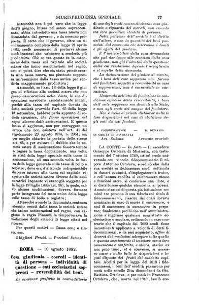 Annali della giurisprudenza italiana raccolta generale delle decisioni delle Corti di cassazione e d'appello in materia civile, criminale, commerciale, di diritto pubblico e amministrativo, e di procedura civile e penale