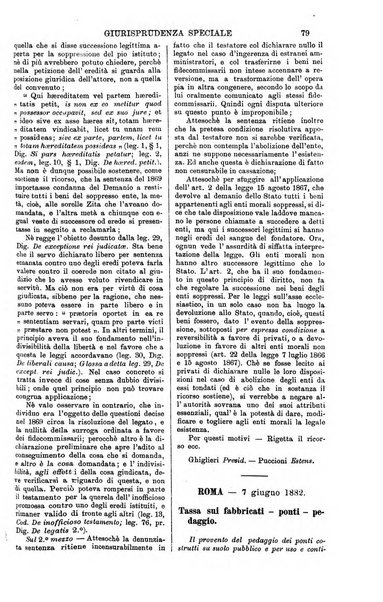 Annali della giurisprudenza italiana raccolta generale delle decisioni delle Corti di cassazione e d'appello in materia civile, criminale, commerciale, di diritto pubblico e amministrativo, e di procedura civile e penale