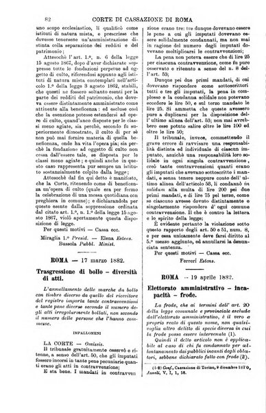 Annali della giurisprudenza italiana raccolta generale delle decisioni delle Corti di cassazione e d'appello in materia civile, criminale, commerciale, di diritto pubblico e amministrativo, e di procedura civile e penale