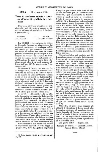 Annali della giurisprudenza italiana raccolta generale delle decisioni delle Corti di cassazione e d'appello in materia civile, criminale, commerciale, di diritto pubblico e amministrativo, e di procedura civile e penale