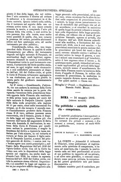 Annali della giurisprudenza italiana raccolta generale delle decisioni delle Corti di cassazione e d'appello in materia civile, criminale, commerciale, di diritto pubblico e amministrativo, e di procedura civile e penale