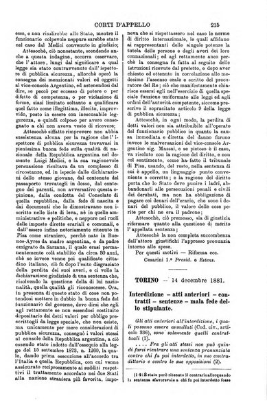 Annali della giurisprudenza italiana raccolta generale delle decisioni delle Corti di cassazione e d'appello in materia civile, criminale, commerciale, di diritto pubblico e amministrativo, e di procedura civile e penale