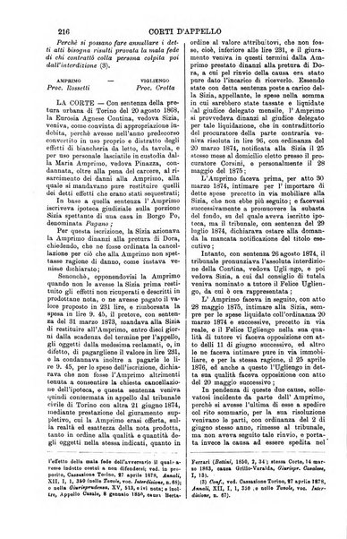 Annali della giurisprudenza italiana raccolta generale delle decisioni delle Corti di cassazione e d'appello in materia civile, criminale, commerciale, di diritto pubblico e amministrativo, e di procedura civile e penale