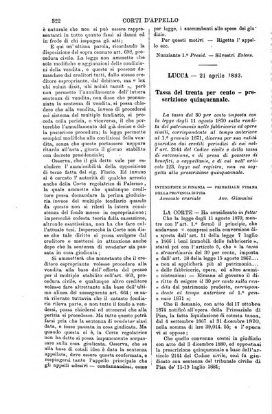 Annali della giurisprudenza italiana raccolta generale delle decisioni delle Corti di cassazione e d'appello in materia civile, criminale, commerciale, di diritto pubblico e amministrativo, e di procedura civile e penale