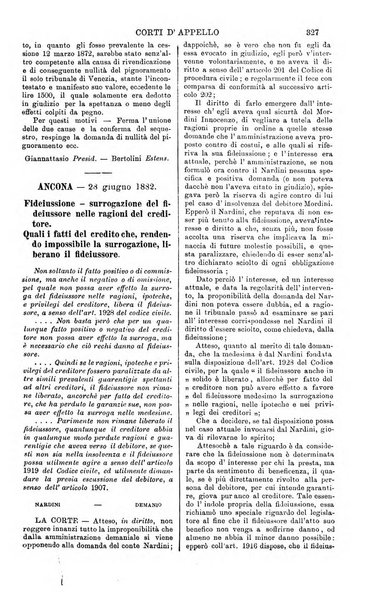 Annali della giurisprudenza italiana raccolta generale delle decisioni delle Corti di cassazione e d'appello in materia civile, criminale, commerciale, di diritto pubblico e amministrativo, e di procedura civile e penale