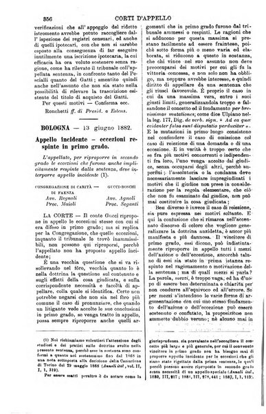 Annali della giurisprudenza italiana raccolta generale delle decisioni delle Corti di cassazione e d'appello in materia civile, criminale, commerciale, di diritto pubblico e amministrativo, e di procedura civile e penale