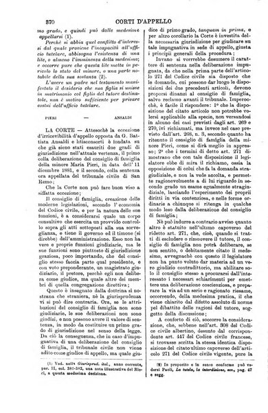 Annali della giurisprudenza italiana raccolta generale delle decisioni delle Corti di cassazione e d'appello in materia civile, criminale, commerciale, di diritto pubblico e amministrativo, e di procedura civile e penale