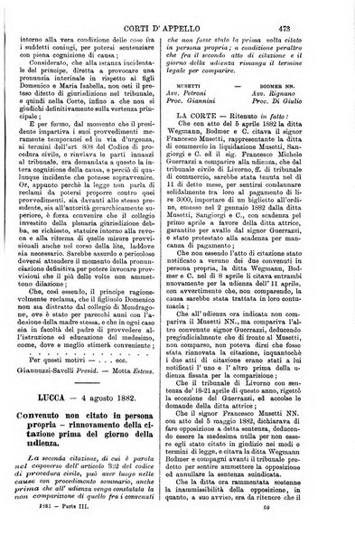 Annali della giurisprudenza italiana raccolta generale delle decisioni delle Corti di cassazione e d'appello in materia civile, criminale, commerciale, di diritto pubblico e amministrativo, e di procedura civile e penale