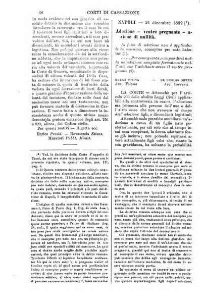 Annali della giurisprudenza italiana raccolta generale delle decisioni delle Corti di cassazione e d'appello in materia civile, criminale, commerciale, di diritto pubblico e amministrativo, e di procedura civile e penale