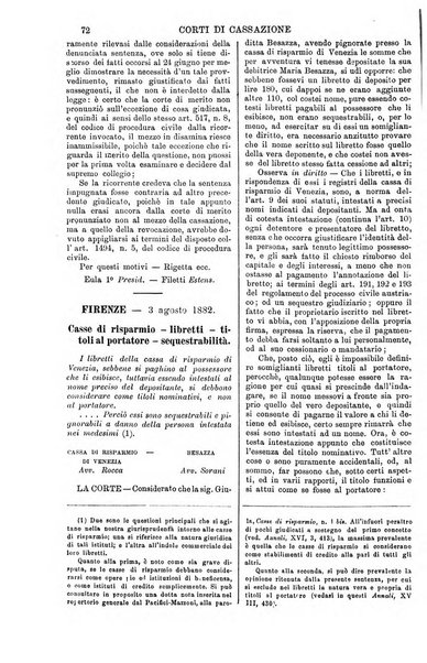 Annali della giurisprudenza italiana raccolta generale delle decisioni delle Corti di cassazione e d'appello in materia civile, criminale, commerciale, di diritto pubblico e amministrativo, e di procedura civile e penale