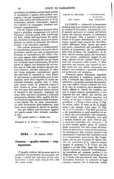 Annali della giurisprudenza italiana raccolta generale delle decisioni delle Corti di cassazione e d'appello in materia civile, criminale, commerciale, di diritto pubblico e amministrativo, e di procedura civile e penale