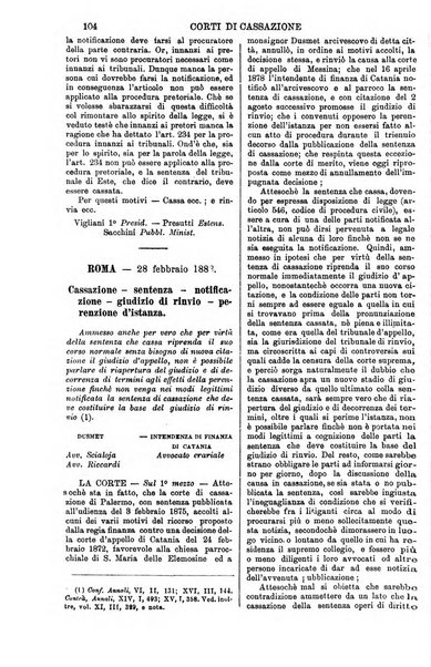 Annali della giurisprudenza italiana raccolta generale delle decisioni delle Corti di cassazione e d'appello in materia civile, criminale, commerciale, di diritto pubblico e amministrativo, e di procedura civile e penale