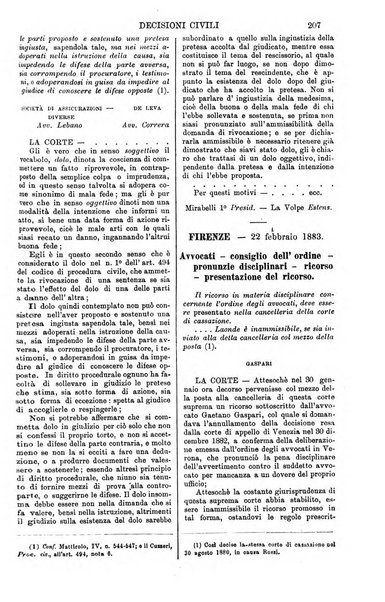 Annali della giurisprudenza italiana raccolta generale delle decisioni delle Corti di cassazione e d'appello in materia civile, criminale, commerciale, di diritto pubblico e amministrativo, e di procedura civile e penale