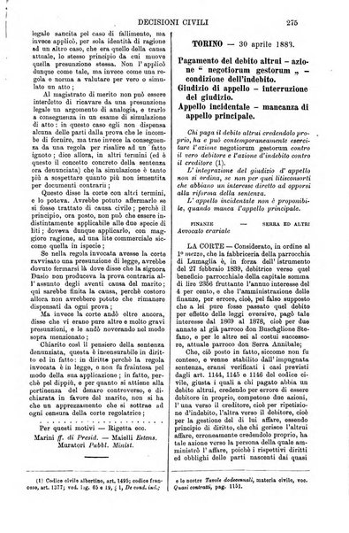 Annali della giurisprudenza italiana raccolta generale delle decisioni delle Corti di cassazione e d'appello in materia civile, criminale, commerciale, di diritto pubblico e amministrativo, e di procedura civile e penale